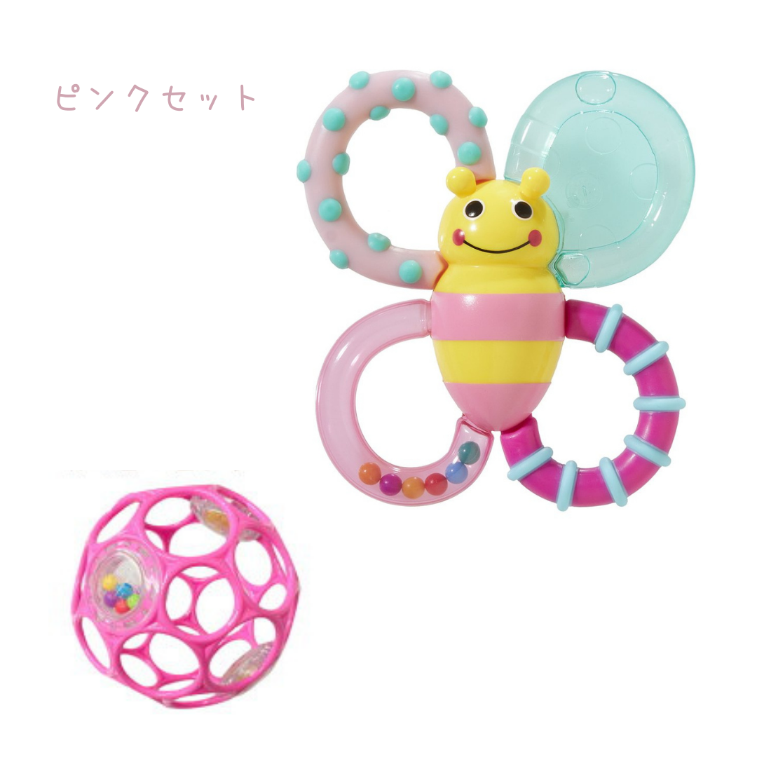 出産祝い ギフトセット オーボール カミカミみつばち ハーフバースデー