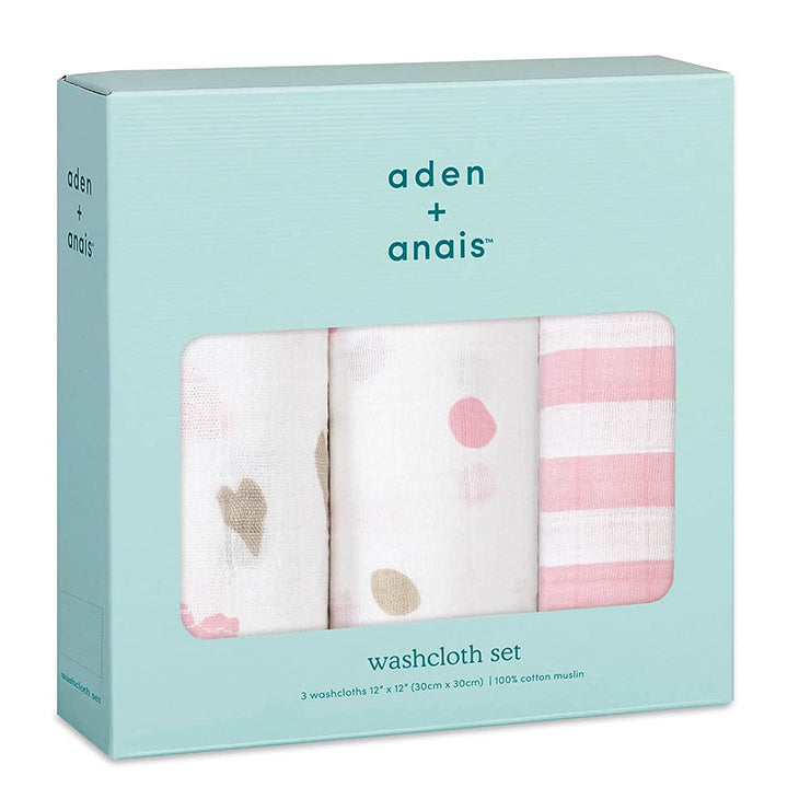 エイデン＆アネイ aden&anais ウォッシュクロス 3枚セット ループタオル ループ付タオル