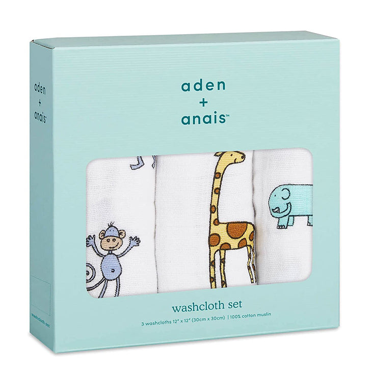エイデン＆アネイ aden&anais ウォッシュクロス 3枚セット ループタオル ループ付タオル