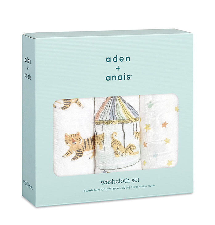 エイデン＆アネイ aden&anais ウォッシュクロス 3枚セット ループタオル ループ付タオル